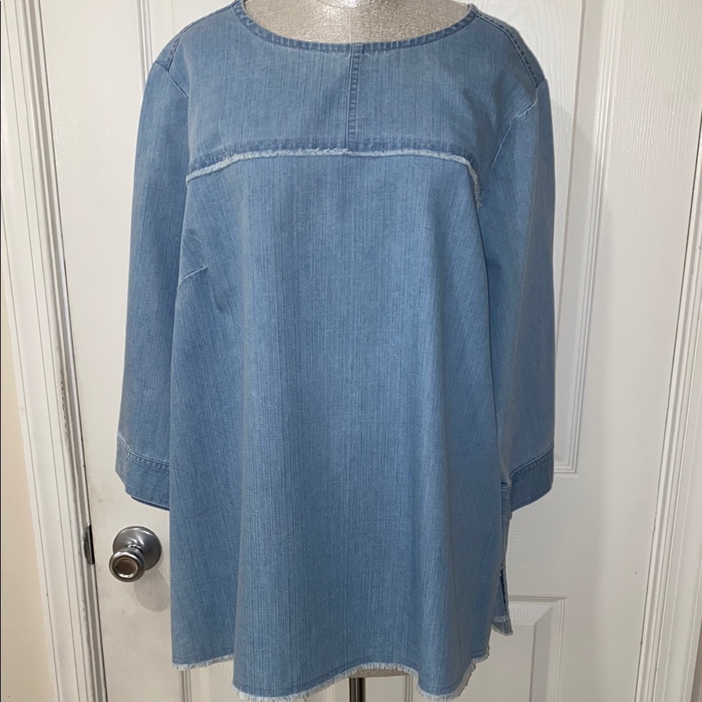 Martha Stewart Denim Top Martha Stewart Denim Top